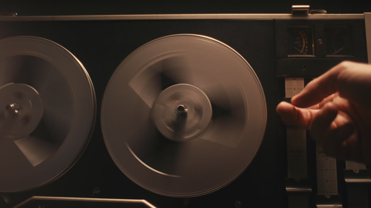 A vintage tape recorder on the table