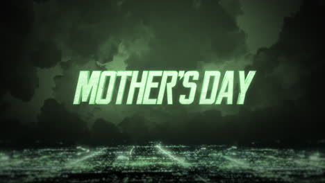 Mother-Day-on-night-city-with-green-light