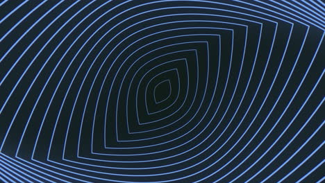 Abstract blue spiral futuristic lines in circular motion