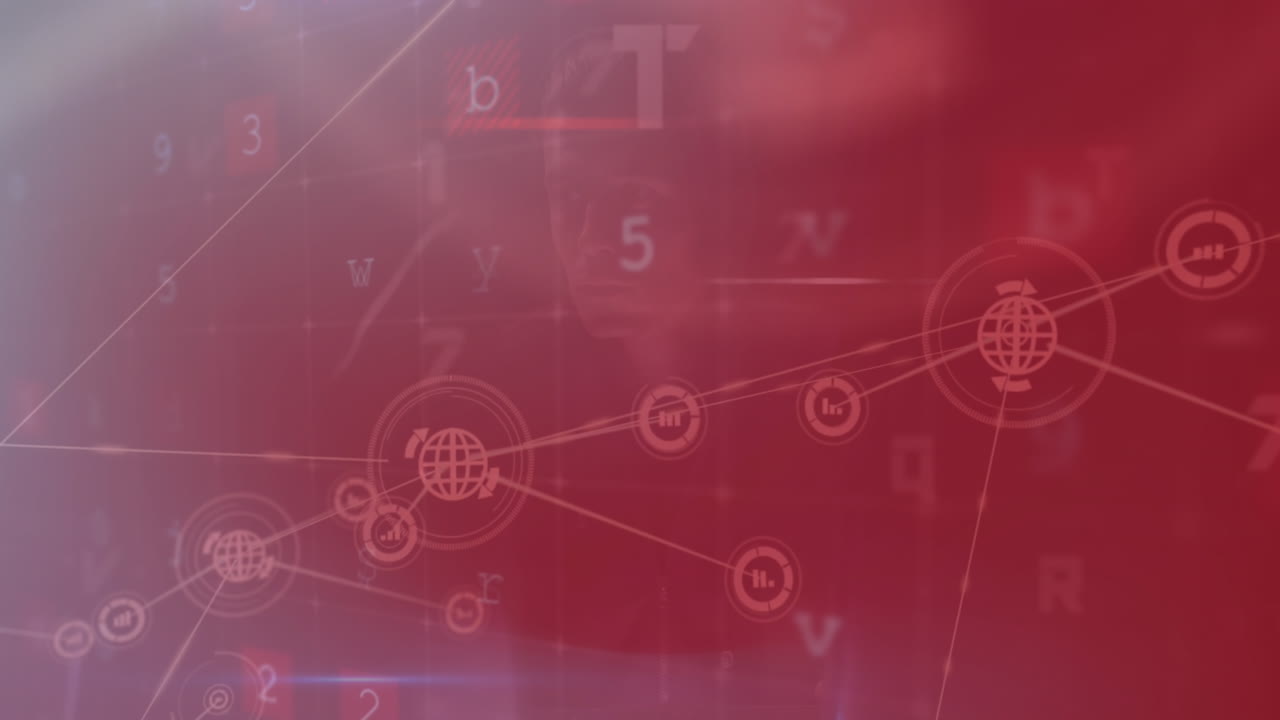 데이터 프로세싱과 연결 네트워크의 애니메이션