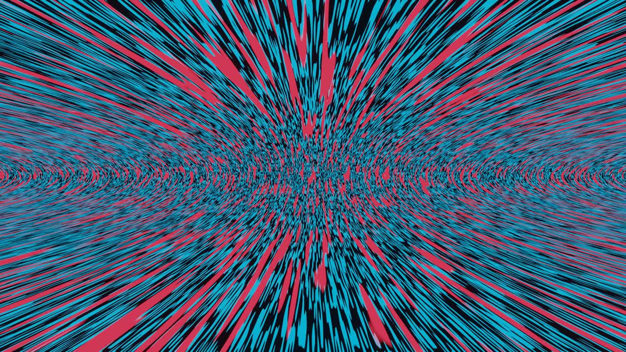 Travel though this science fiction wormhole at warp speed stock video