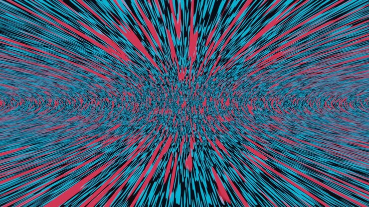 Rejs gennem dette science fiction ormehul med warphastighed stockvideo