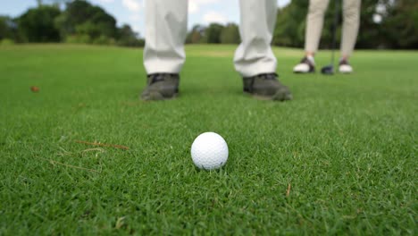 golf players playing together