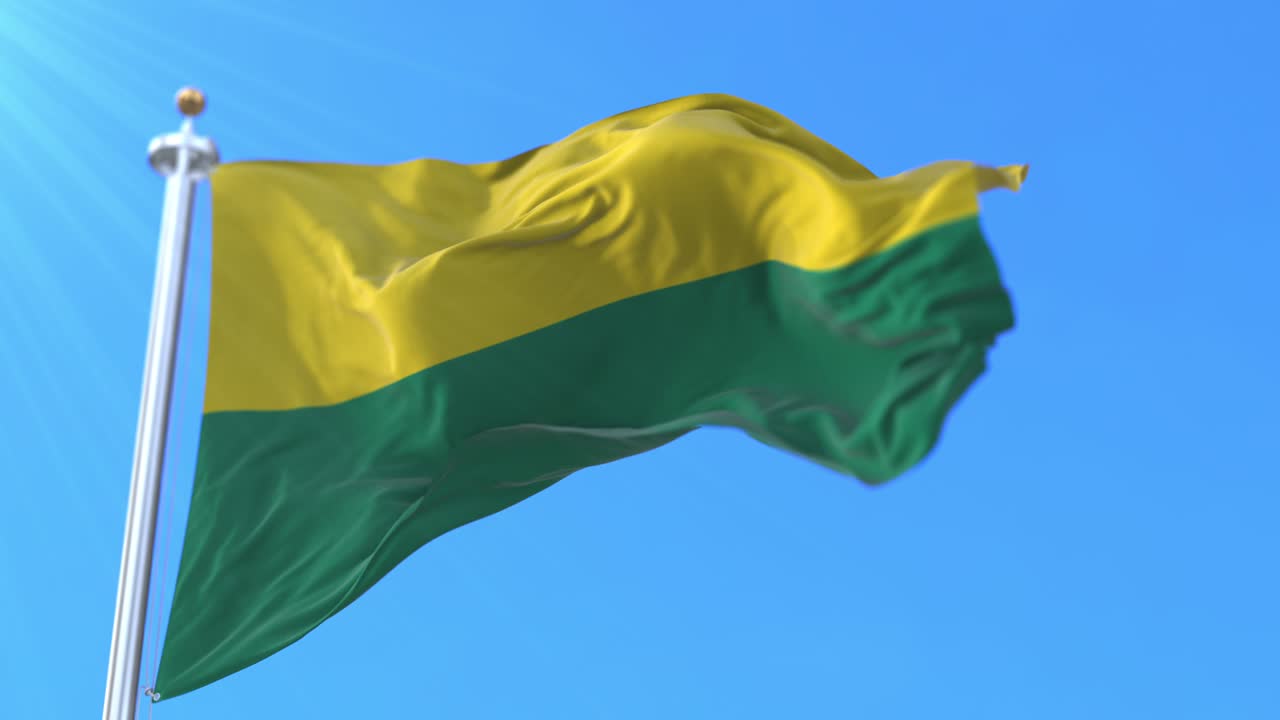 bandera de la haya, ciudad de los países bajos.