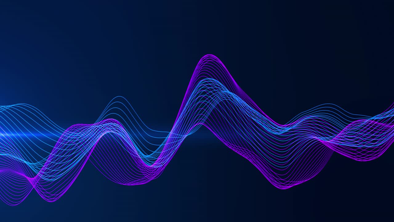 Abstract futuristic digital wave lines backdrop video technology corporate messages concept cyber