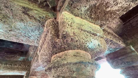 stone collomn and beam from 11th century, the ancient temples of the kalachuri period in amarkantak are the most prominent old temples from the 11th century