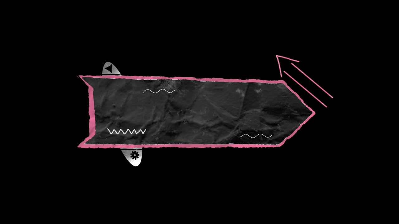 Dynamic Paper Collage Lower Thirds On Alpha Loop 04