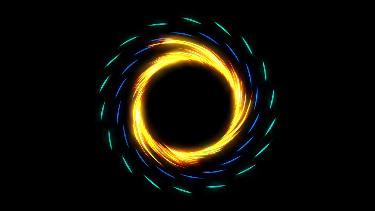 fondo negro. para el espectáculo, coloridos adornos brillantes. forma redonda