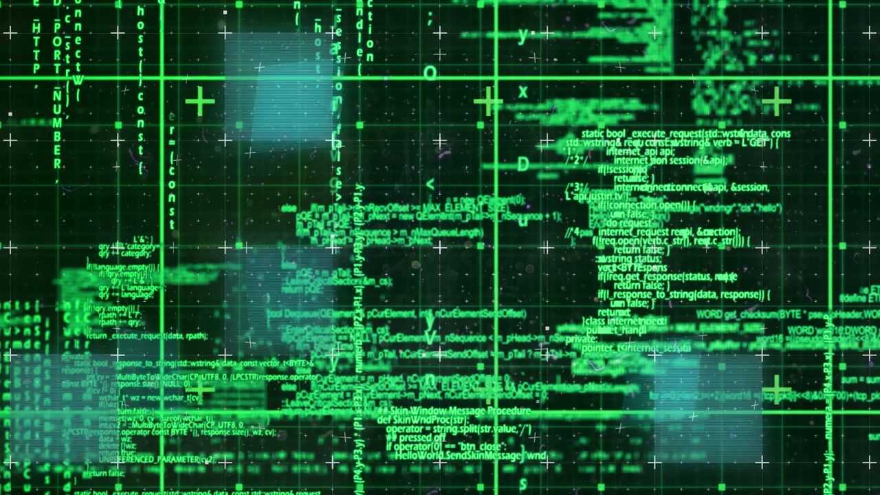 Animation af former over data behandling