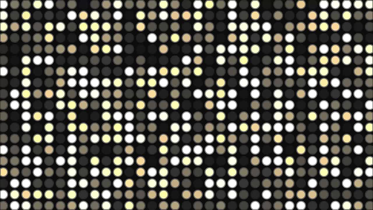 efeito de luz de discoteca brilhantes lanternas redondas. fundo de parede de luz piscante. brilho espumante.