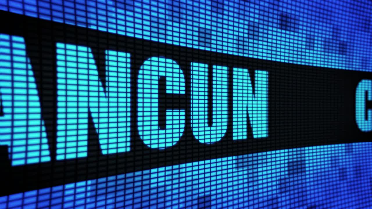 UN Cancellation Announcement on Digital Display