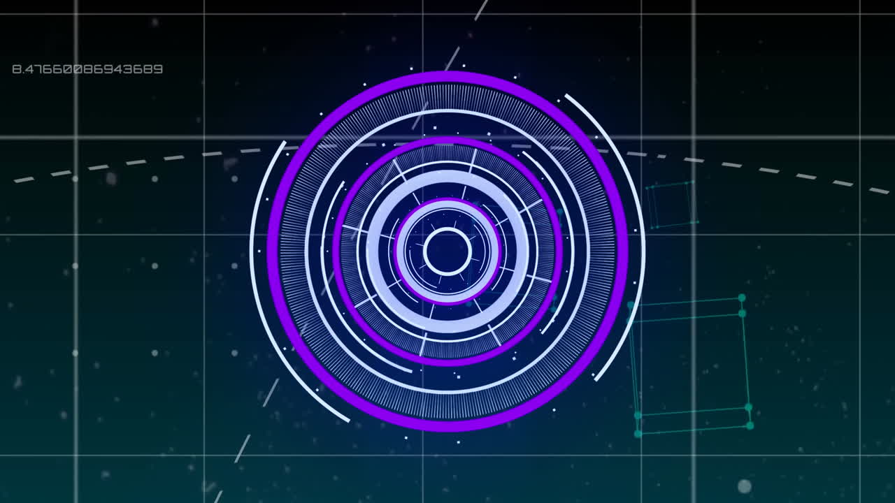 animación del escaneo del alcance sobre el procesamiento de datos