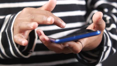 person using a smartphone