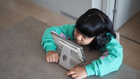 child using a tablet