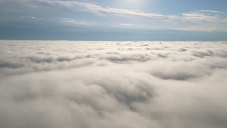 flying in the clouds flying in the clouds. the clouds are moving on camera. flying through the cloud