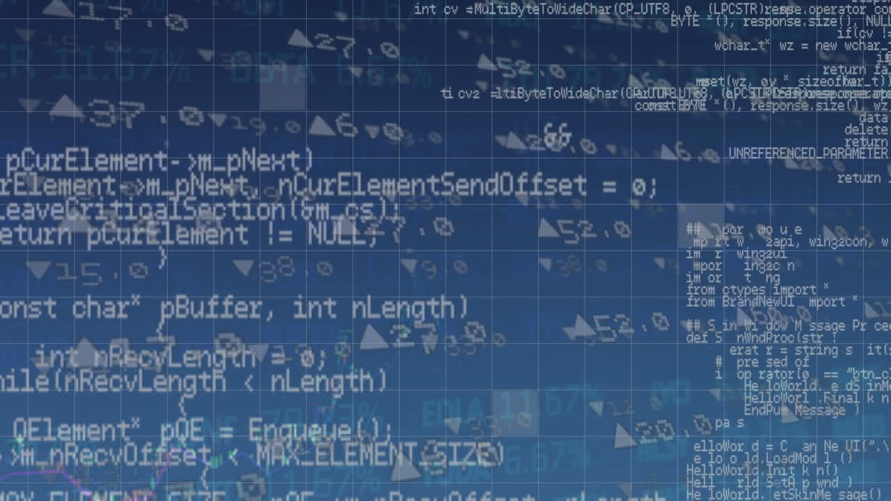 Animation of statistics and financial data processing over grid