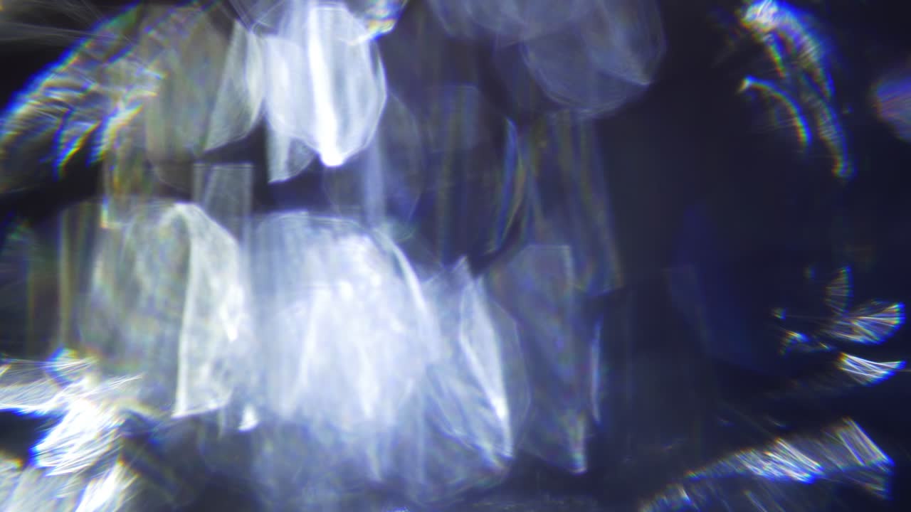 Abstract Blue and Purple Light Leaks and Lens Flares