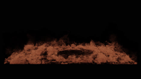 abstract orange smoke effect