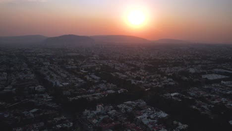 guadalajara: 4k aerial timelapse of famous city in mexico - landscape panorama of north america from above