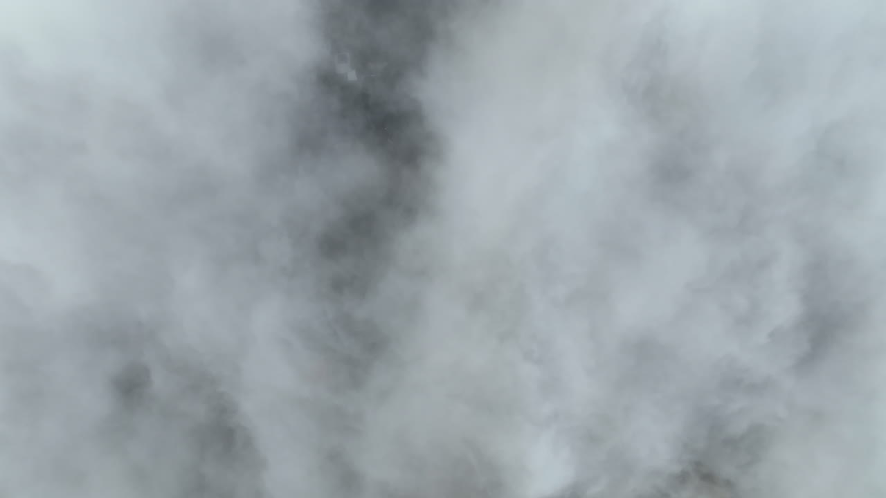 Santa Barbara California, top down view of clouds.