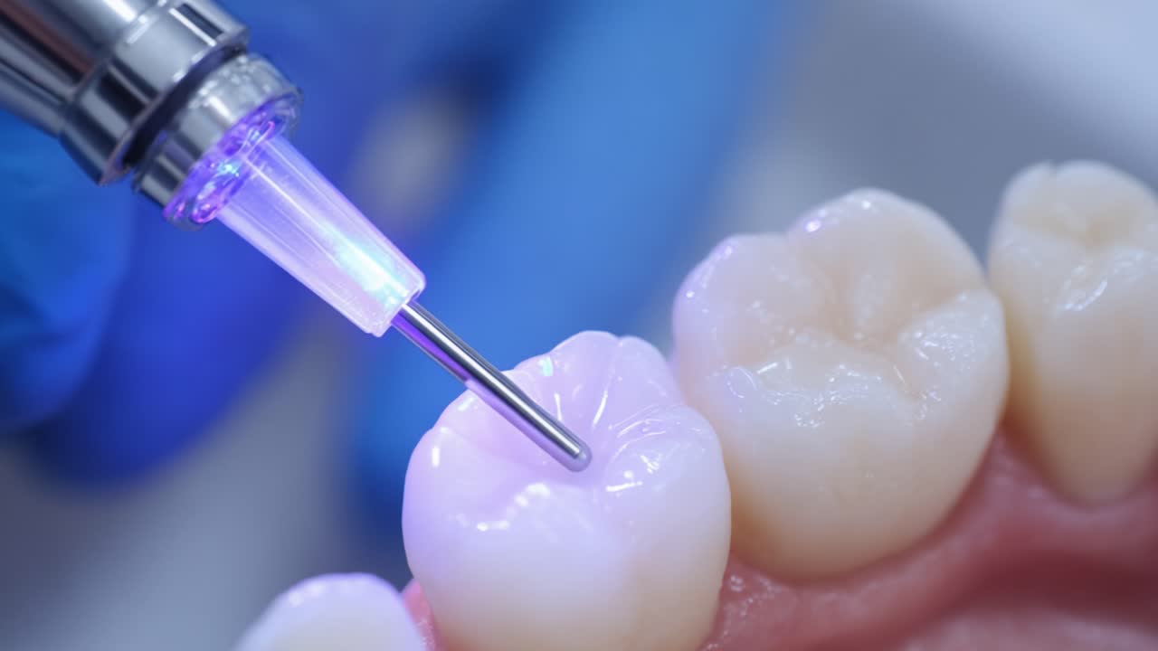 Trattamento Dentale Avanzato: Utilizzo di uno Strumento Laser ad Alta Precisione per Migliorare il Restauro Dentale e Ottenere Risultati Estetici e Funzionali Ottimali