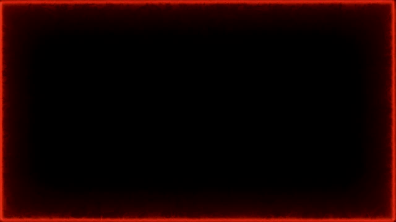 4K Abstract background with fire frame isolated on black backdrop. Motion graphic and animation background.
