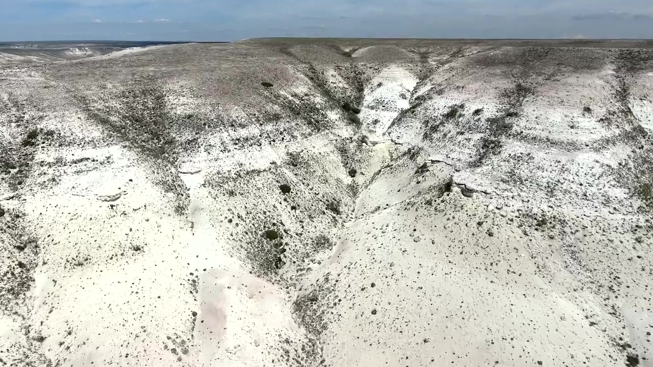 Vista aerea di un vasto paesaggio desertico con profondi canyon