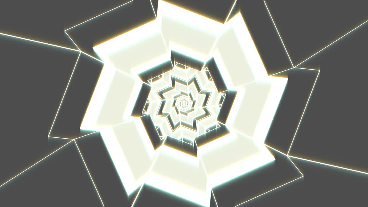 디스코 댄스 및 전자 음악 배경, 원활한 루핑 영상, 에소테릭 코스 만달라