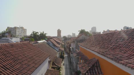 Revealing-shot-of-old-buildings-with-drone