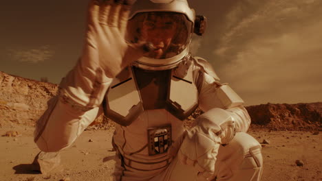 astronauta en marte