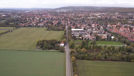 Goettingen-In-Niedersachsen.-Luftaufnahme-Einer-Drohne