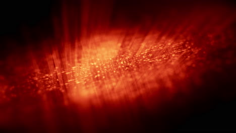 futuristic network simulation blending ai, quantum physics, and deep learning, with a particle matrix analyzing data in a sleek, background animation display