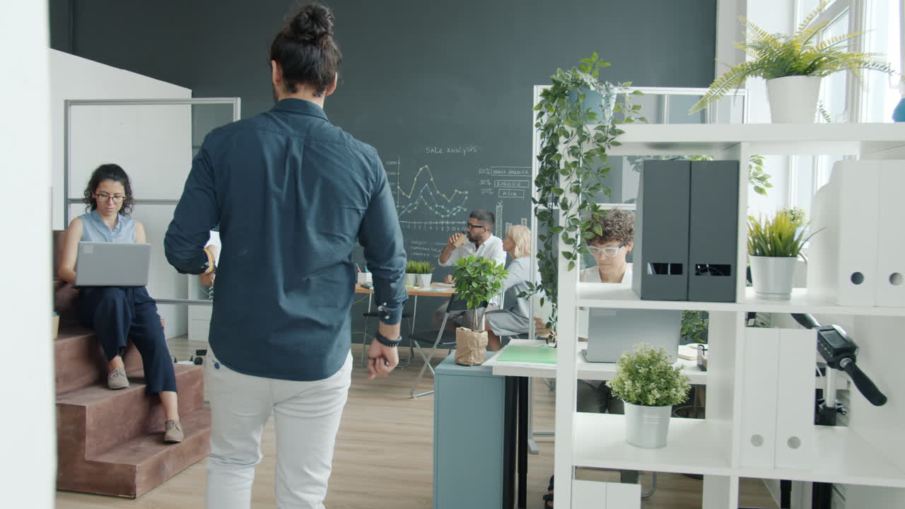 비즈니스 팀 회의 및 프레젠테이션