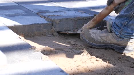 paver replacement or repair work