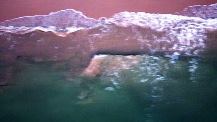 Top view of beautiful tropical beach seamless loop footage