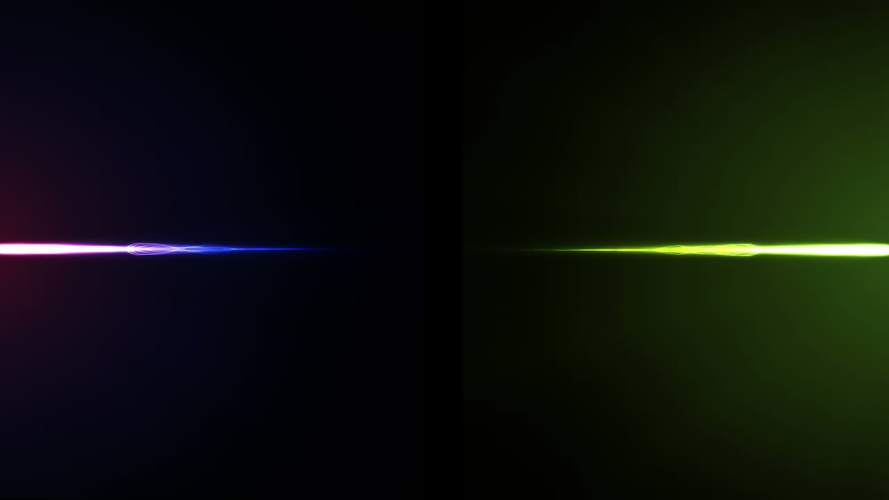 검은 바탕에 빛나는 선들