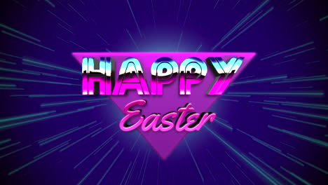 Happy-Easter-with-retro-triangle-and-lines-in-80s-style