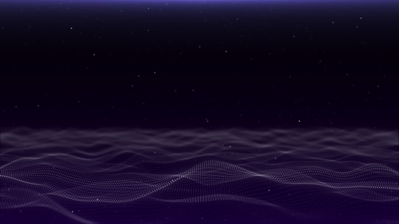 Deep abstract stage twinkling ocean wave background social media machine learning binary matrix deep