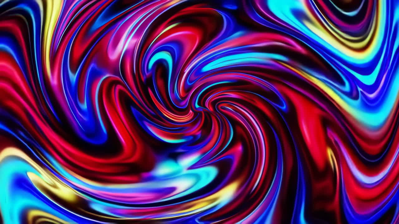 Abstract Psychedelic Liquid Swirl Art