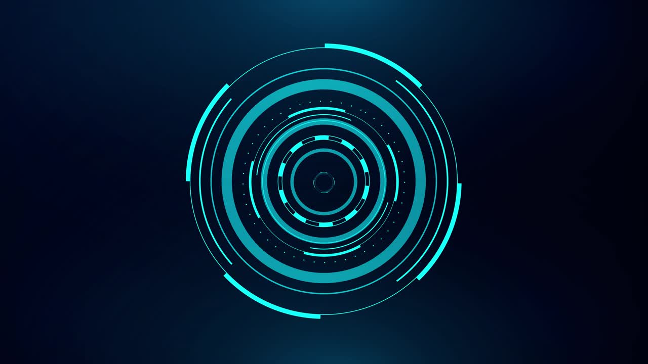 Hud circle interfaces modern cyberspace innovation hi tech futuristic display blue hologram