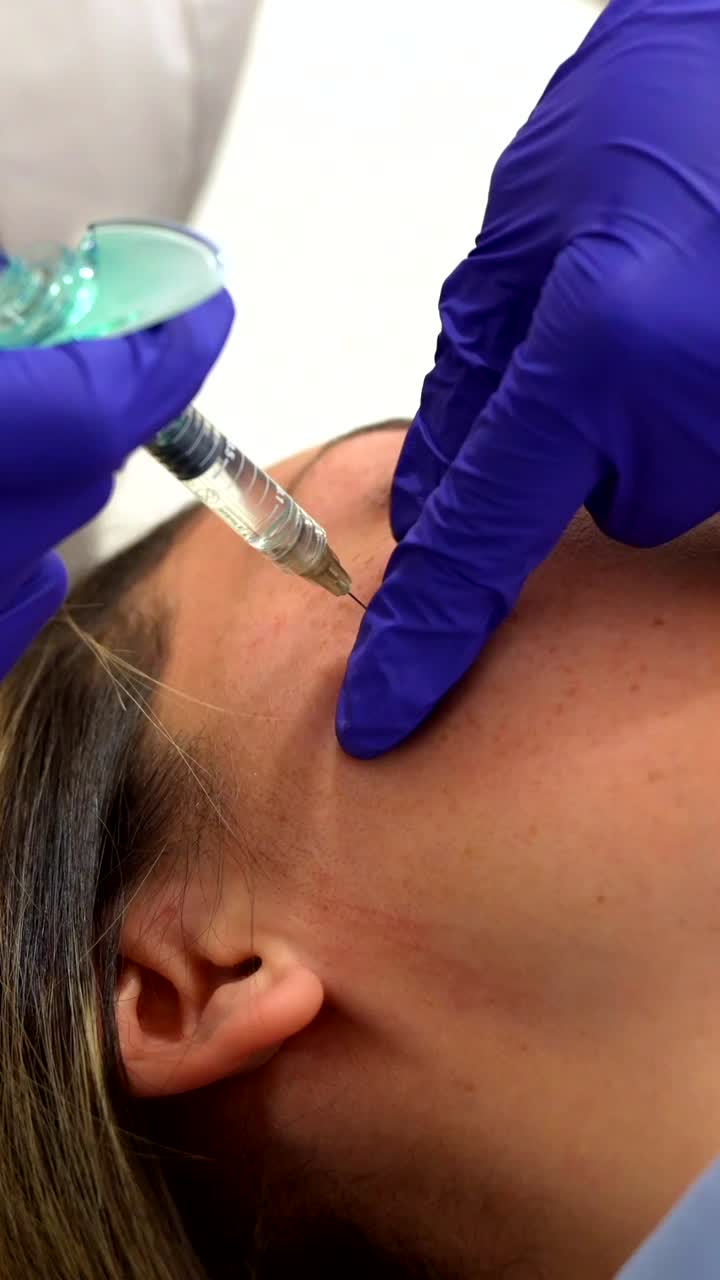 procedimiento de inyección cosmética