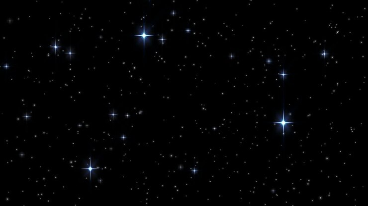 Estrelas brilhando intensamente no céu noturno