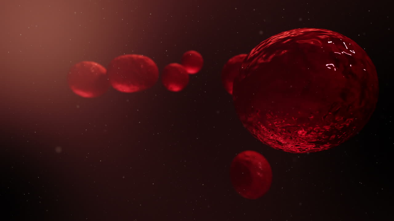 video de las bolas de luz roja