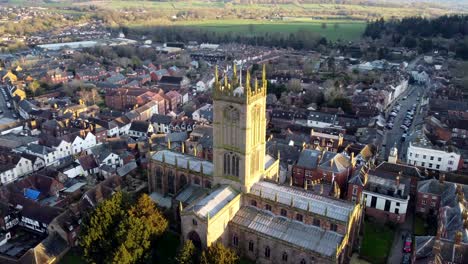 Rundflug-Durch-Die-Kirche-Von-Ludlow