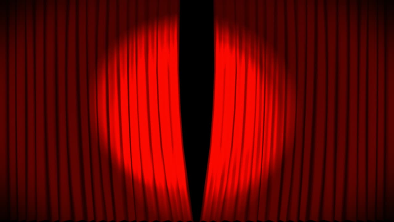 애니메이션 3d 커튼