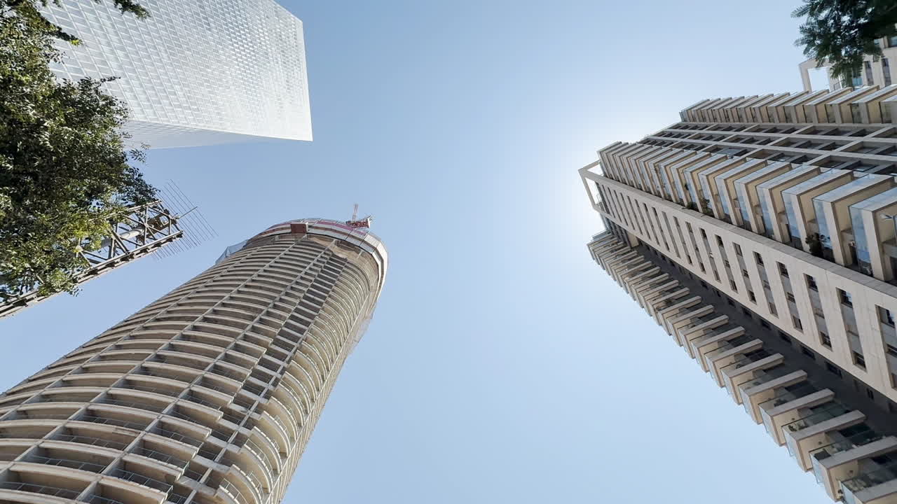 Modern residential towers in Tel Aviv