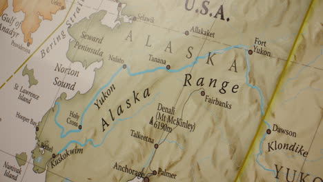 detailed map of alaska and surrounding regions