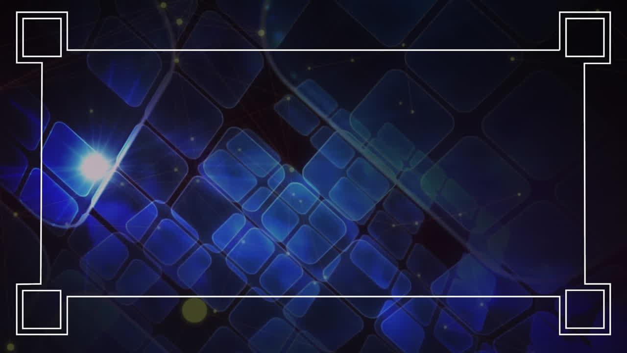 디지털 사각형 위에  ⁇  프레임의 애니메이션