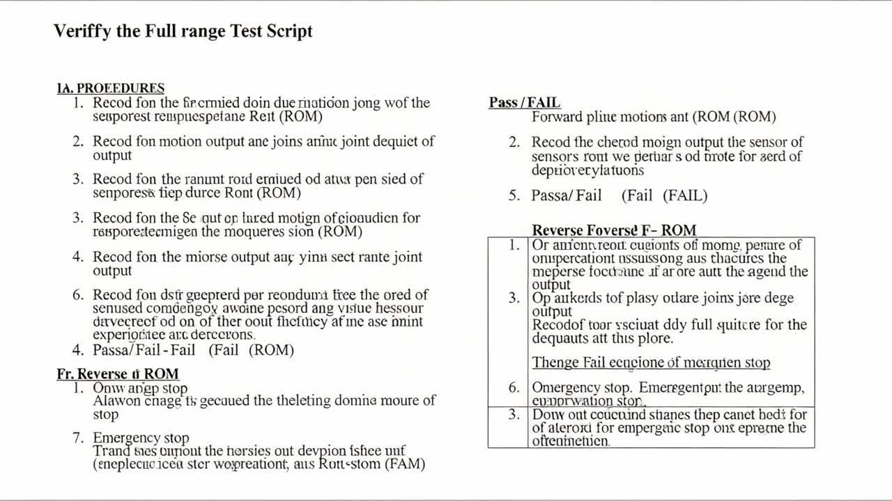 Detailed Instructions for Verifying Full Range of Motion Tests in Clinical Settings with Emphasis on Assessment Procedures and Safety Considerations