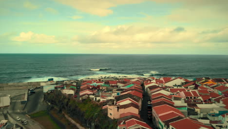 coastal village in azores island